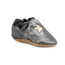 Robeez - Circus Style, Circus Style Glitzer Stern Babyschuhe, 19, Aquamarine