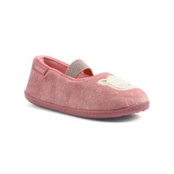 Isotoner - 99799, Ballerina Hausschuhe mit elastischem Riemen, 28, Rosa