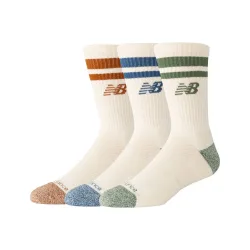 New balance Active Lifestyle Striped Crew Socks 3 Pack-XL XL
