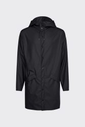 RAINS - Langer Regenmantel, Oversized Fit, für Damen, Black, Größe S
