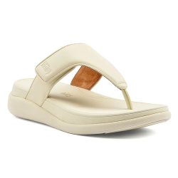 Fitflop - F-mode Go Adjustable Flatform Toe-post Sandals, für Damen, Écru, Größe 42