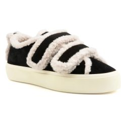 INUIKII - Shearling Low Velcro, für Damen, Schwarz, Größe 41