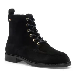 Tommy hilfiger ENAMEL FLAG SUEDE LACE-UP BOOT-36 36