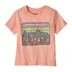 Patagonia - Baby Fitz Roy Skies T-Shirt, 5A, Rosa