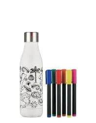 Les artistes paris A-4380-Bouteille isotherme Creative Color Set Dino-0.5L 0.5L