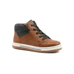 Mod'8 - Kynata-34, Kynata High-Top Sneakers, 34, Cognac