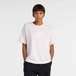 New balance W Sport Jersey Relaxed Logo T-Shirt-S S