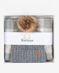 Barbour Barbour Saltburn Beanie & Tartan Scarf Gift Set-0 Einmalige Grösse