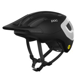 POC Axion Race MIPS Velohelm - Uranium Black Matt/Hydrogen White