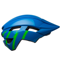 Bell Velohelm Kinder Sidetrack II YC MIPS - Gloss Blue/Green Strike