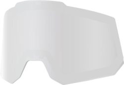 100% Snowcraft Replacement Lens - Hiper Dual Pane Mirror Silver Lens