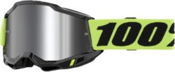 100% ACCURI 2 Goggle Neon Yellow - Mirror Silver Lens