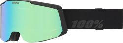 100% SNOWCRAFT S HiPER Goggle Black/Green - Mirror Green Lens