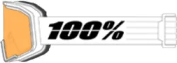 100% Valnor Goggle Base White - Amber Lens