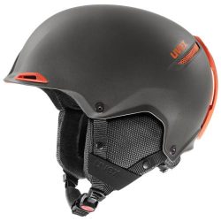 Einzelstück - Uvex JAKK+ IAS Skihelm - dark slate - orange - Grösse 52-55