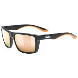 Uvex LGL 50 Colorvision Sonnenbrille - Black Matt Mirror Champagne