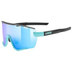 Uvex Sportstyle 236 Sportbrille Small Set - Aqua Black Mat Mirror Blue, Clear