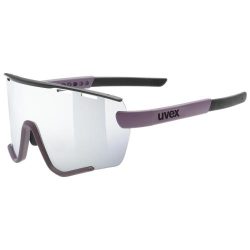 Uvex Sportstyle 236 Sportbrille Small Set - Plum Black Matt Mirror Silver, Clear