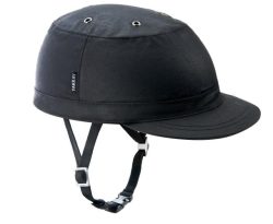YAKKAY Velohelm Schwarz Smart Two + Cover Paris Black Oilskin