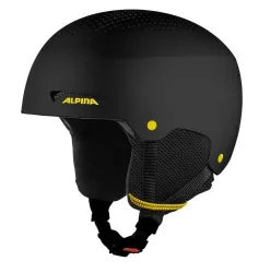 Alpina Pala Skihelm - Black Matt-Yellow