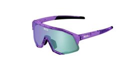 KOO Demos Sportbrille Cycling - violet glass/green mirror lenses