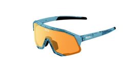 KOO Demos Sportbrille Cycling - teal blue glass/orange mirror lenses