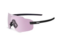 KOO Supernova Sportbrille - black matt/photochromic pink lenses