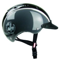 Casco Nori Hufeisen Reithelm - Schwarz-Grau