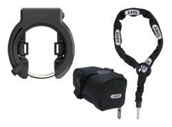 Abus Rahmenschloss Granit XPlus 6950M NR ohne Halter & Kette 6KS/100 mit Satteltasche ST5950 - schwarz