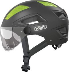 ABUS Hyban 2.0 ACE Velohelm mit Visier - Titan