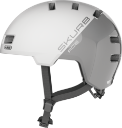 ABUS Velohelm Skurb ACE - Silver White