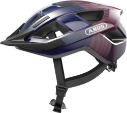 Abus Velohelm Aduro 3.0 LED - purple waves