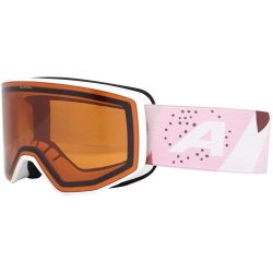 Alpina Venet Skibrille - white-rose matt, orange s2