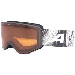 Alpina Venet Skibrille - black matt, orange s2