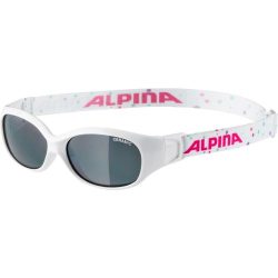 Alpina SPORTS FLEXXY Kids Sonnenbrillen - white-dots black