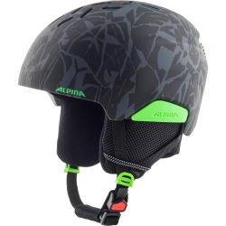Alpina Pizi Skihelm - Black-Green Camo Matt