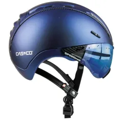 Casco, Casco ROADster Plus Velohelm mit Visier - Navy Metalic