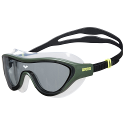 Arena The One Mask Schwimmbrille grün, Harte GläserUnverspiegelte Gläser