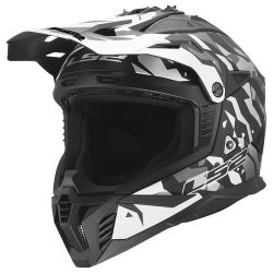 LS2 MX708 Fast 2 Grotesk Helmet - matt black grey