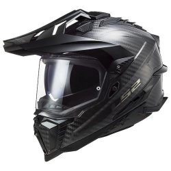 LS2 MX701 C Explorer Solid Carbon Helmet - gloss carbon