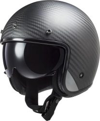 LS2 OF601 Bob Solid Carbon Helmet - matt carbon