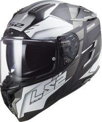LS2 FF327 Challenger Allert Helmet - matt titanium silver