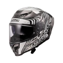 LS2 FF807 Dragon Enthum Helmet - gloss silver
