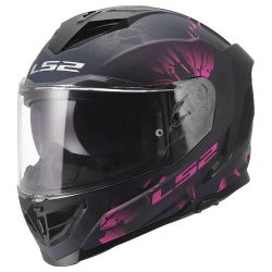 LS2 FF818 Storm 3 Burst Helmet - matt black pink