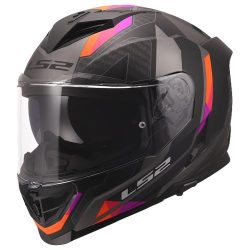 LS2 FF818 Storm 3 Sporty Helmet - matt grey purple