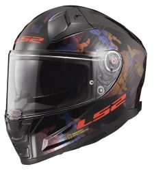LS2 FF811 Vector 2 Kamo Helmet - gloss black blue