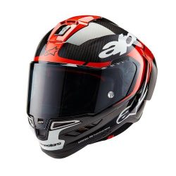 Alpinestars Supertech R10 Element Helmet - black carb brigt red whit gl