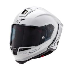 Alpinestars Supertech R10 Solid Helmet - white glossy black matt