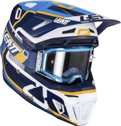 Leatt Helmet Kit Moto 8.5 V24 Ink - blau-weiss-orange