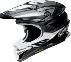 Einzelstück SHOEI Motocrosshelm VFX-WR 06 JAMMER TC-5 - schwarz-weiss-silber